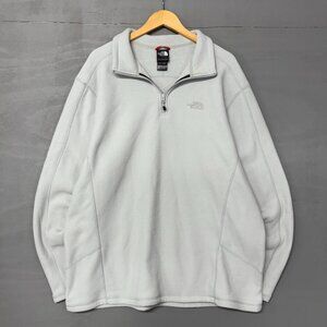 The North‎ Face Men’s 1/4 Zip Cream Fleece Pullover Sweater XXL